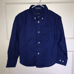 IZOD boys blue button down shirt, size XS (4/5)